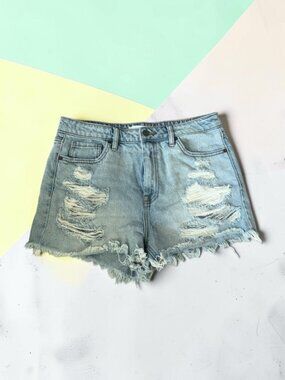 HIDDEN Denim Distressed Jeans Shorts Size Large